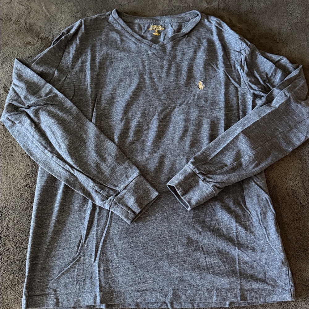 Polo by Ralph Lauren Gray Long Sleeve Tee
